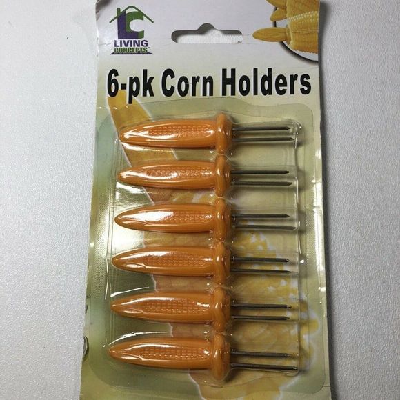 LIVING CONCEPTS 6-PK Corn Holders/Skewers - Picture 9 of 12